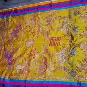 Beautiful Asian silk material